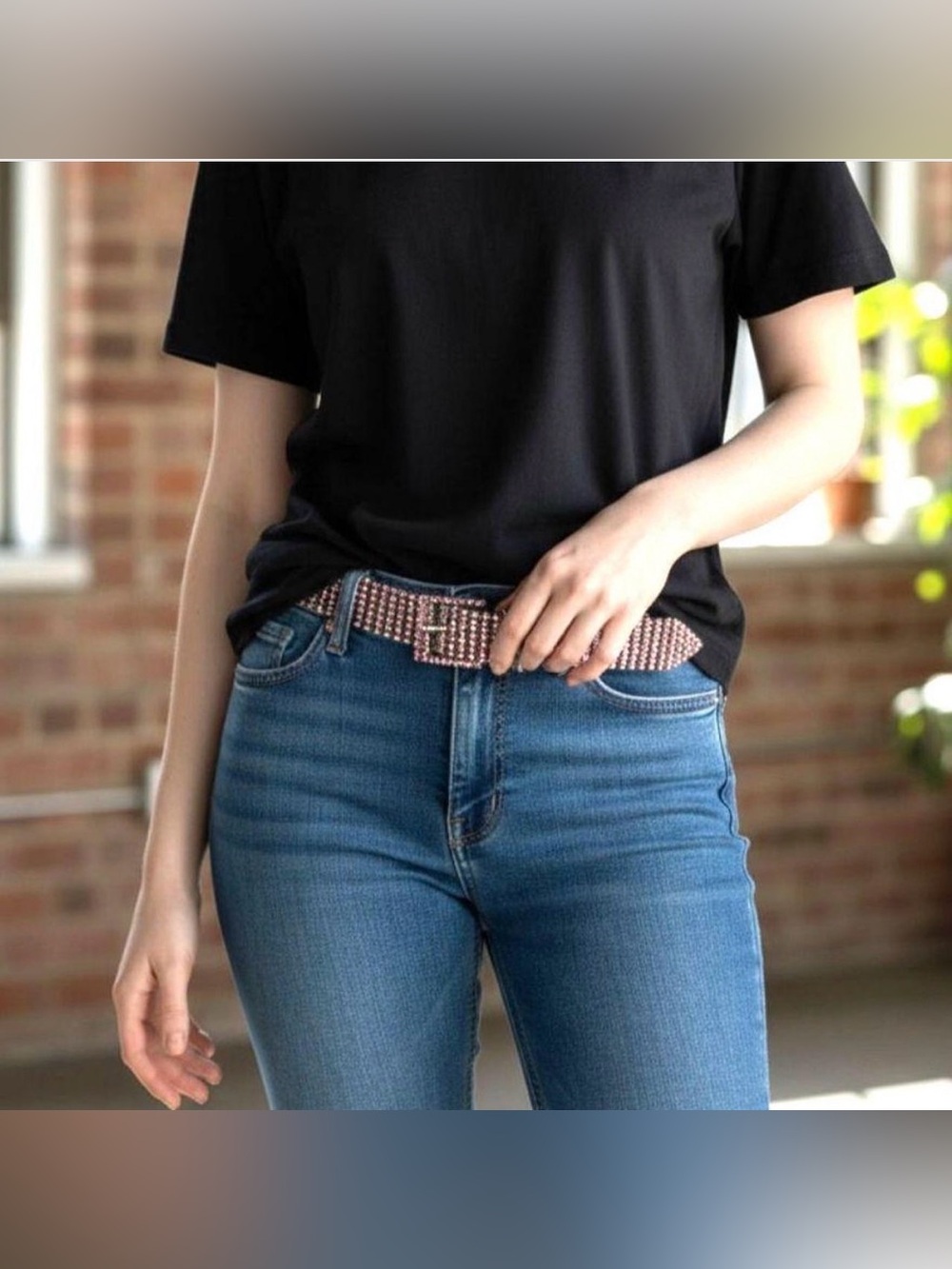 Urban Outfitters Rhinestone Belt